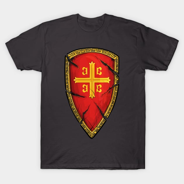 Byzantine Shield T-Shirt by blackroserelicsshop@gmail.com